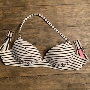 Victoria Secret Push Up Striped Bikini Top